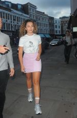 ELLA EYRE Out and About in London 08/08/2017