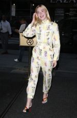 ELLE FANNING Arrives at Today Show in New York 08/30/2017