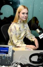 ELLE FANNING at SiriusXM Studio in New York 08/30/2017