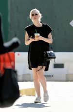 ELLE FANNING Our for Iced Coffee in New York 08/26/2017