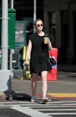ELLE FANNING Our for Iced Coffee in New York 08/26/2017
