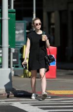 ELLE FANNING Our for Iced Coffee in New York 08/26/2017