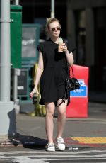 ELLE FANNING Our for Iced Coffee in New York 08/26/2017