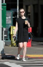 ELLE FANNING Our for Iced Coffee in New York 08/26/2017