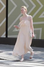 ELLE FANNING Out and About in New York 08/27/2017