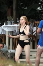 ELLIE BAMBER in Bikini on the Beach in Ibiza 08/02/2017