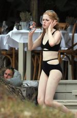 ELLIE BAMBER in Bikini on the Beach in Ibiza 08/02/2017