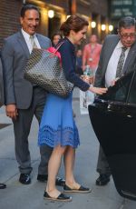 ELLIE KEMPER Leaves The Late Show with Stephen Colbert in New York 08/16/2017