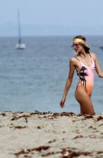ELSA HOSK in Swimsuit on the Set of a Photoshoot in Malibu 0/02/2017