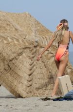 ELSA HOSK in Swimsuit on the Set of a Photoshoot in Malibu 0/02/2017
