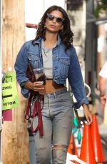 EMILY RATAJKOWSKI on the Set of I Feel Pretty in Boston 08/11/2017
