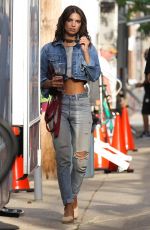 EMILY RATAJKOWSKI on the Set of I Feel Pretty in Boston 08/11/2017