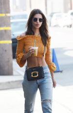 EMILY RATAJKOWSKI Out for a Coffee in Los Angeles 08/18/2017