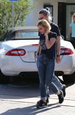 EMMA ROBERTS and Evan Peters Out in Malibu 08/19/2017