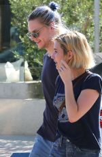 EMMA ROBERTS and Evan Peters Out in Malibu 08/19/2017