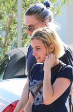 EMMA ROBERTS and Evan Peters Out in Malibu 08/19/2017