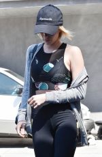 EMMA ROBERTS Leaves a Gym in Los Angeles 08/21/2017