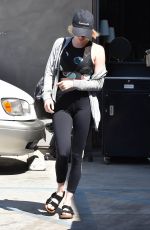 EMMA ROBERTS Leaves a Gym in Los Angeles 08/21/2017