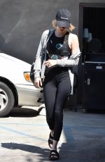 EMMA ROBERTS Leaves a Gym in Los Angeles 08/21/2017