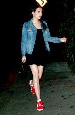 EMMA ROBERTS Leaves Chateau Marmont Hotel in West Hollywood 08/12/2017