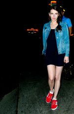 EMMA ROBERTS Leaves Chateau Marmont Hotel in West Hollywood 08/12/2017