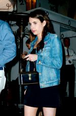 EMMA ROBERTS Leaves Chateau Marmont in Los Angeles 08/12/2017