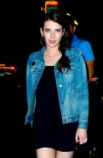 EMMA ROBERTS Leaves Chateau Marmont in Los Angeles 08/12/2017