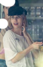 EMMA ROBERTS Out for Ice Coffee at Juice Press in New York 08/04/2017
