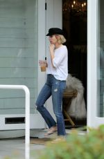EMMA ROBERTS Out for Ice Coffee at Juice Press in New York 08/04/2017