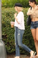 EMMA ROBERTS Out for Ice Coffee at Juice Press in New York 08/04/2017