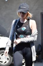 EMMA ROBERTS Shopping at Furniture Store in West Hollywood 08/21/2017
