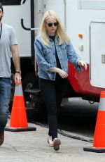 EMMA STONE Arrives on the Set of Maniac in New York 08/15/2017