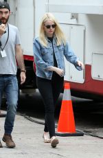 EMMA STONE Arrives on the Set of Maniac in New York 08/15/2017