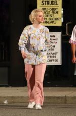 EMMA STONE on the Set of Maniac in Long Island 08/29/2017