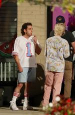 EMMA STONE on the Set of Maniac in Long Island 08/29/2017