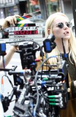 EMMA STONE on the Set of Maniac in New York 08/14/2017