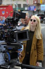 EMMA STONE on the Set of Maniac in New York 08/14/2017