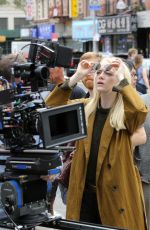 EMMA STONE on the Set of Maniac in New York 08/14/2017