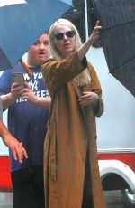 EMMA STONE on the Set of Maniac in New York 08/15/2017