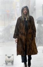 EMMA STONE on the Set of Maniac in New York 08/15/2017