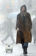 EMMA STONE on the Set of Maniac in New York 08/15/2017