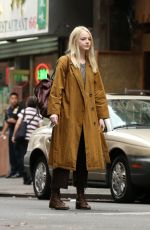 EMMA STONE on the Set of Maniac in New York 08/15/2017