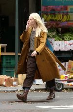 EMMA STONE on the Set of Maniac in New York 08/15/2017