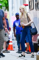 EMMA STONE on the Set of Maniac in New York 08/17/2017
