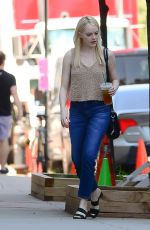 EMMA STONE on the Set of Maniac in New York 08/17/2017