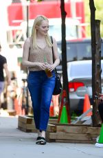 EMMA STONE on the Set of Maniac in New York 08/17/2017