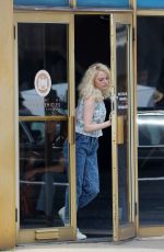 EMMA STONE on the Set of Maniac in New York 08/24/2017