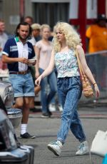 EMMA STONE on the Set of Maniac in New York 08/24/2017