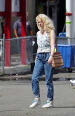 EMMA STONE on the Set of Maniac in New York 08/24/2017