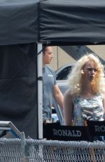 EMMA STONE on the Set of Maniac in Valley Stream 08/23/2017